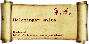 Holczinger Anita névjegykártya